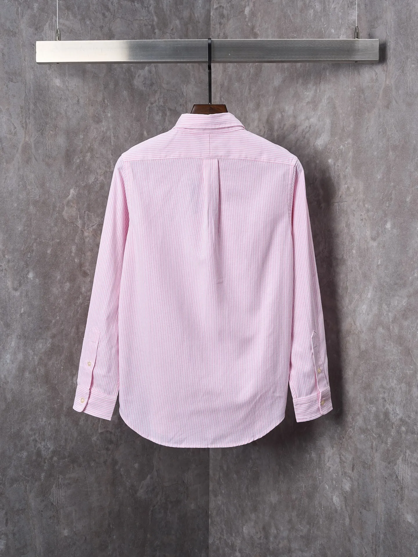 P340 Actual hanging auction】Ralph Lauren/Ralph Lauren couples must-have vertical striped pony embroidered cotton long-sleeved shirt [Ready stock] XS S M L XL